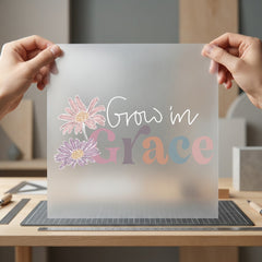 Grow Grace Daisy Boho Christian Faith Ready to Press DTF Transfer for Dtf