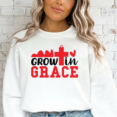 Grow In Grace | Spiritual Growth & Faith Sweatshirt - Luckets.com