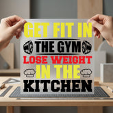 Gym Kitchen Motto Fitness Funny Sarcastic Ready to Press DTF Transfer for Dtf