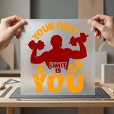 Gym Motivation Fitness Diy Fitness Gym Ready to Press DTF Transfer for Dtf