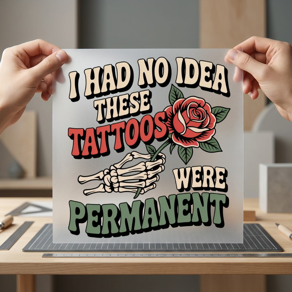 Had Idea These Tattoos Vintage Retro Ready to Press DTF Transfer for Dtf