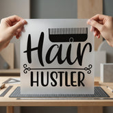 Hair Hustler Comb Stylist Aesthetic Ready to Press DTF Transfer for Dtf