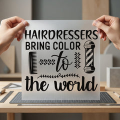 Hairdressers Bring Color Stylist Aesthetic Ready to Press DTF Transfer for Dtf