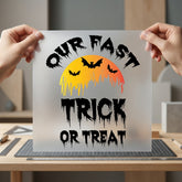 Halloween Bat Sunset Spooky Halloween Vintage Ready to Press DTF Transfer for Dtf