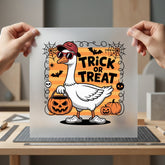 Halloween Goose Trick Treat Halloween Fall Ready to Press DTF Transfer for Dtf