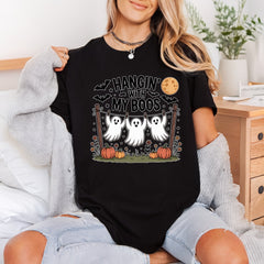Hanging Boos Halloween Spooky Halloween Autumn Ready to Press DTF Transfer for Dtf
