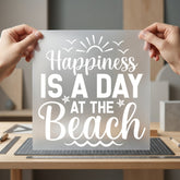 Happiness Day Beach Summer Summer Ready to Press DTF Transfer for Dtf