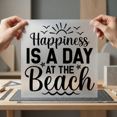 Happiness Day Beach Summer Summer Ready to Press DTF Transfer for Dtf