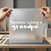Happiness Grandpa Sentiment Diy Grandpa Ready to Press DTF Transfer for Dtf