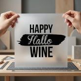 Happy Hallo Wine Spooky Halloween Vintage Ready to Press DTF Transfer for Dtf