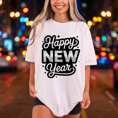 Happy Year Celebration Diy Christmas Aesthetic Ready to Press DTF Transfer for Dtf