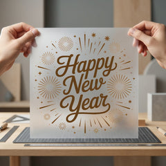 Happy Year Celebration Festive Positive Vibes Collection Good Vibes Collection Ready to Press DTF Transfer for Dtf