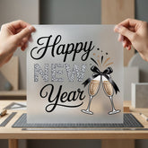Happy Year Celebration Festivity Christmas Ready to Press DTF Transfer for Dtf