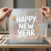 Happy Year Celebration Festivity Cozy Cute Collection Positive Vibes Collection Ready to Press DTF Transfer for Dtf