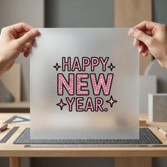Happy Year Celebration Pink Retro Aesthetic Ready to Press DTF Transfer for Dtf