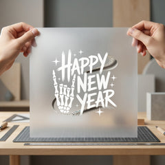 Happy Year Skeleton Hand Thanksgiving Vintage Ready to Press DTF Transfer for Dtf