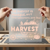 Harvest Plentiful Script Fall Christian Faith Ready to Press DTF Transfer for Dtf