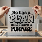 Has Plan Have Purpose Christian Faith Ready to Press DTF Transfer for Dtf