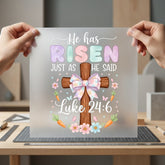 Has Risen Luke Easter Faith Bible Ready to Press DTF Transfer for Dtf
