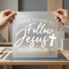 Have Decided Follow Jesus Christian Faith Ready to Press DTF Transfer for Dtf