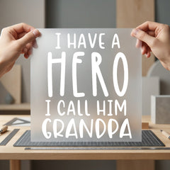 Have Hero Call Him Grandpa Ready to Press DTF Transfer for Dtf