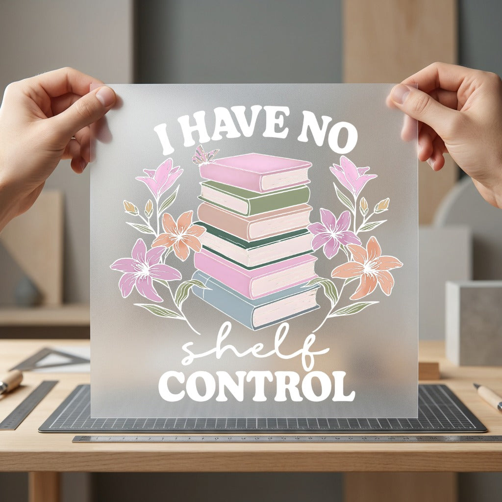 Have Shelf Control Book Vintage Retro Ready to Press DTF Transfer for Dtf