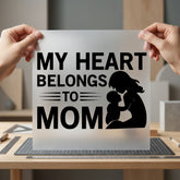 Heart Belongs Mom Mother Mom Ready to Press DTF Transfer for Dtf