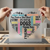 Heart Dog Words Pet Mom Dad Ready to Press DTF Transfer for Dtf