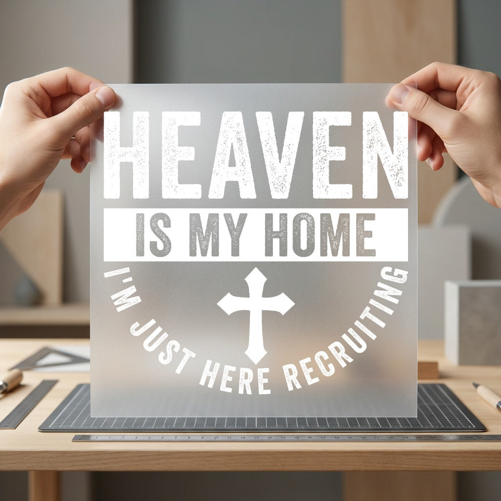 Heaven Home Christian Faith Christian Faith Ready to Press DTF Transfer for Dtf