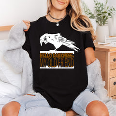 Hello Darkness Old Friend Halloween Vintage Ready to Press DTF Transfer for Dtf