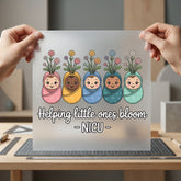 Helping Little Ones Bloom Mom Nurse Ready to Press DTF Transfer for Dtf