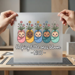 Helping Little Ones Bloom Mom Nurse Ready to Press DTF Transfer for Dtf