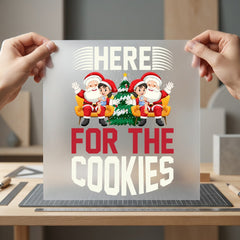 Here Cookies Christmas Diy Christmas Funny Ready to Press DTF Transfer for Dtf