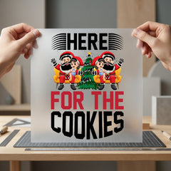 Here Cookies Christmas Diy Christmas Funny Ready to Press DTF Transfer for Dtf