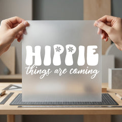 Hippie Things Coming Retro Vintage Retro Ready to Press DTF Transfer for Dtf