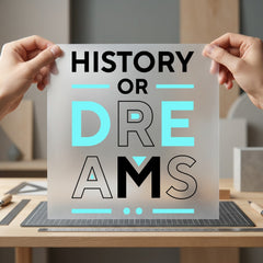 History Dreams Motivational Diy Aesthetic Ready to Press DTF Transfer for Dtf