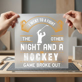 Hockey Game Broke Out Winter Retro Ready to Press DTF Transfer for Dtf