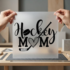 Hockey Mom Script Sports Winter Mom Ready to Press DTF Transfer for Dtf