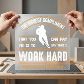 Hockey Player Compliment Motivational Winter Retro Ready to Press DTF Transfer for Dtf