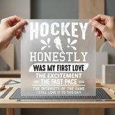 Hockey Was First Love Winter Retro Ready to Press DTF Transfer for Dtf