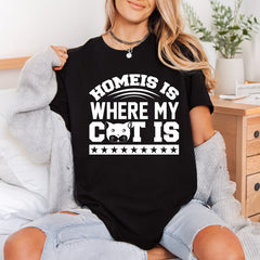 Home Where Cat Pet Mom Dad Ready to Press DTF Transfer for Dtf