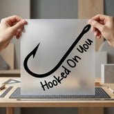 Hooked You Fishing Hook Valentine Aesthetic Ready to Press DTF Transfer for Dtf