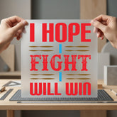 Hope Fight Will Win Positive Vibes Collection Growth Mindset Collection Ready to Press DTF Transfer for Dtf