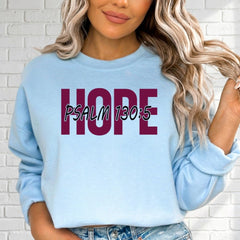 HOPE Psalm 130:5 | Scripture & Comfort Sweatshirt - Luckets.com