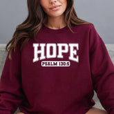 HOPE Psalm 130:5 | Scripture & Faith Sweatshirt - Luckets.com