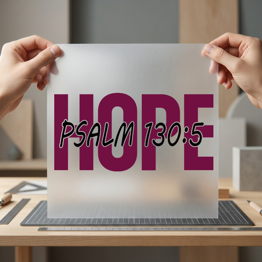 Hope Psalm Faith-inspired Diy Christian Faith Ready to Press DTF Transfer for Dtf