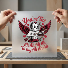 Horror Cupid Valentine Retro Halloween Valentine Ready to Press DTF Transfer for Dtf
