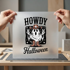 Howdy Halloween Ghost Spooky Usa Halloween Ready to Press DTF Transfer for Dtf