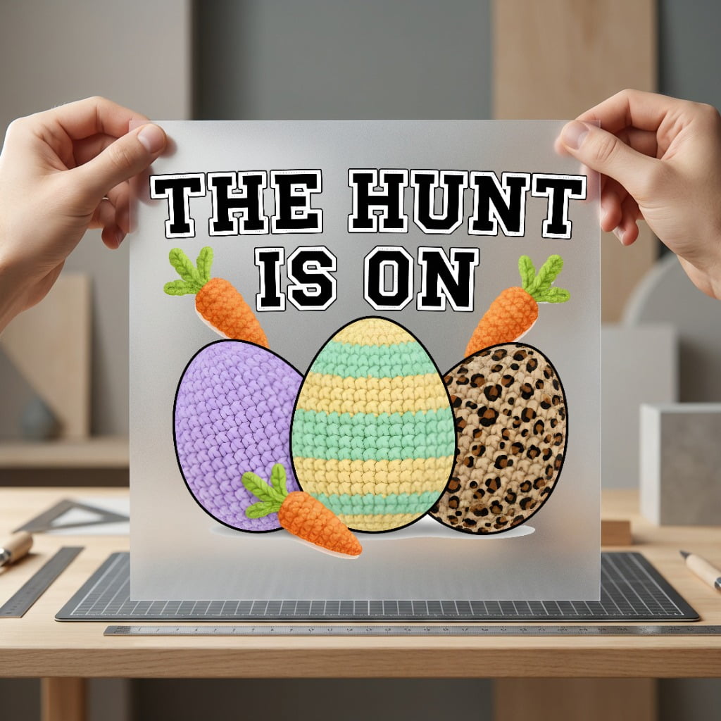 Hunt Eggs Easter Diy Easter Spring Ready to Press DTF Transfer for Dtf