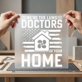 Hvac Lung Doctors Home Patriotic Usa Ready to Press DTF Transfer for Dtf
